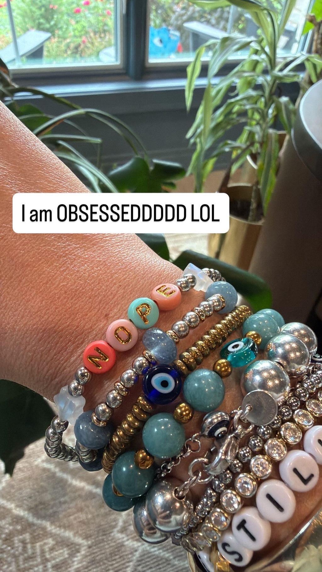 Personalized Word Bracelet | Gold Hematite Beads, Star Accents, Custom Name, Meaningful Reminder